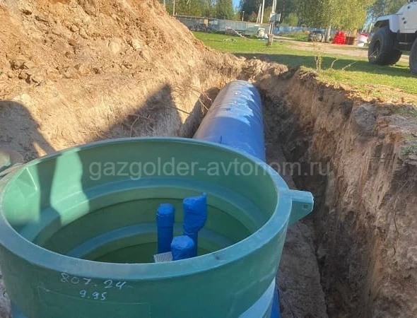 Монтаж газгольдера Медведь под ключ в Ногинске подземно