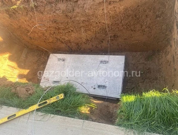 Газгольдер Спецгаз монтаж в  Ногинске на жб плиту