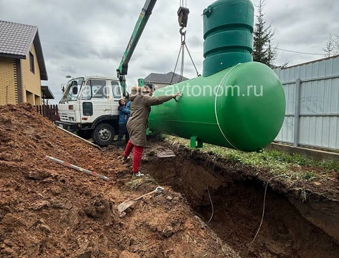 Монтаж газгольдера Спецгаз 5 куб.м в Ногинске с ручной копкой